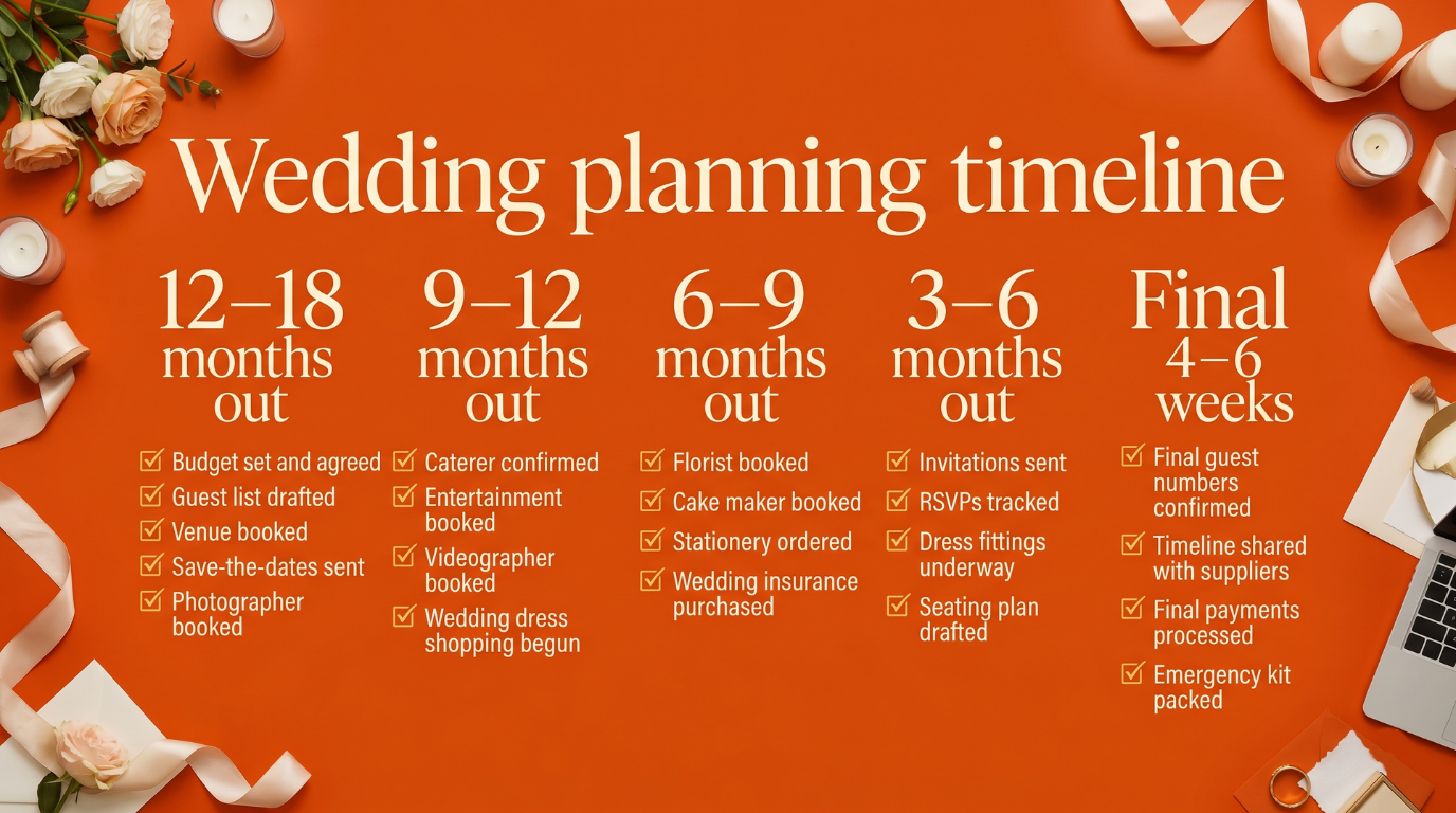wedding planning timeline